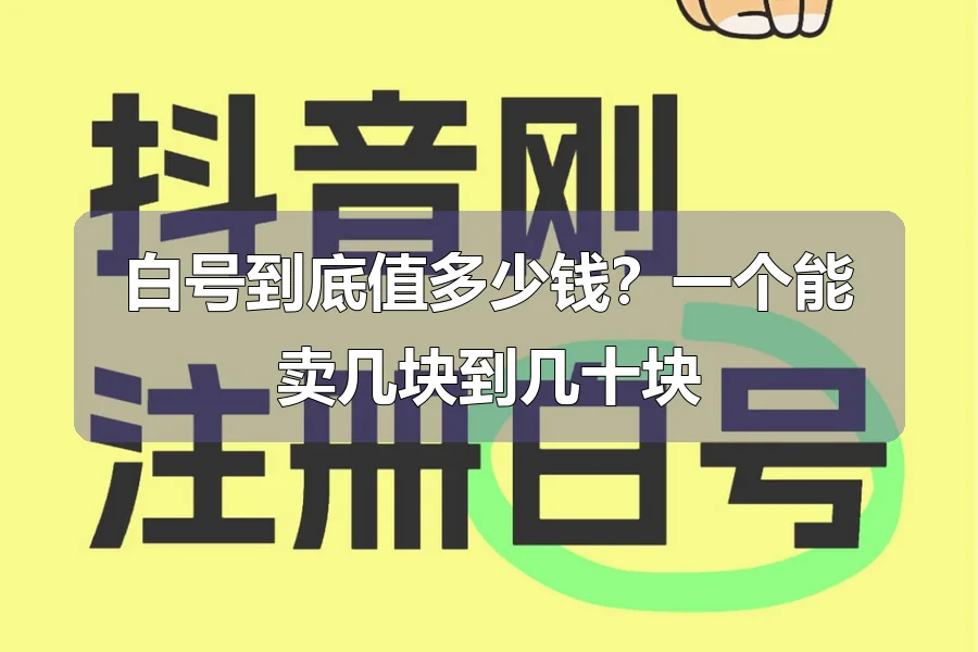 白号到底值多少钱？一个能卖几块到几十块